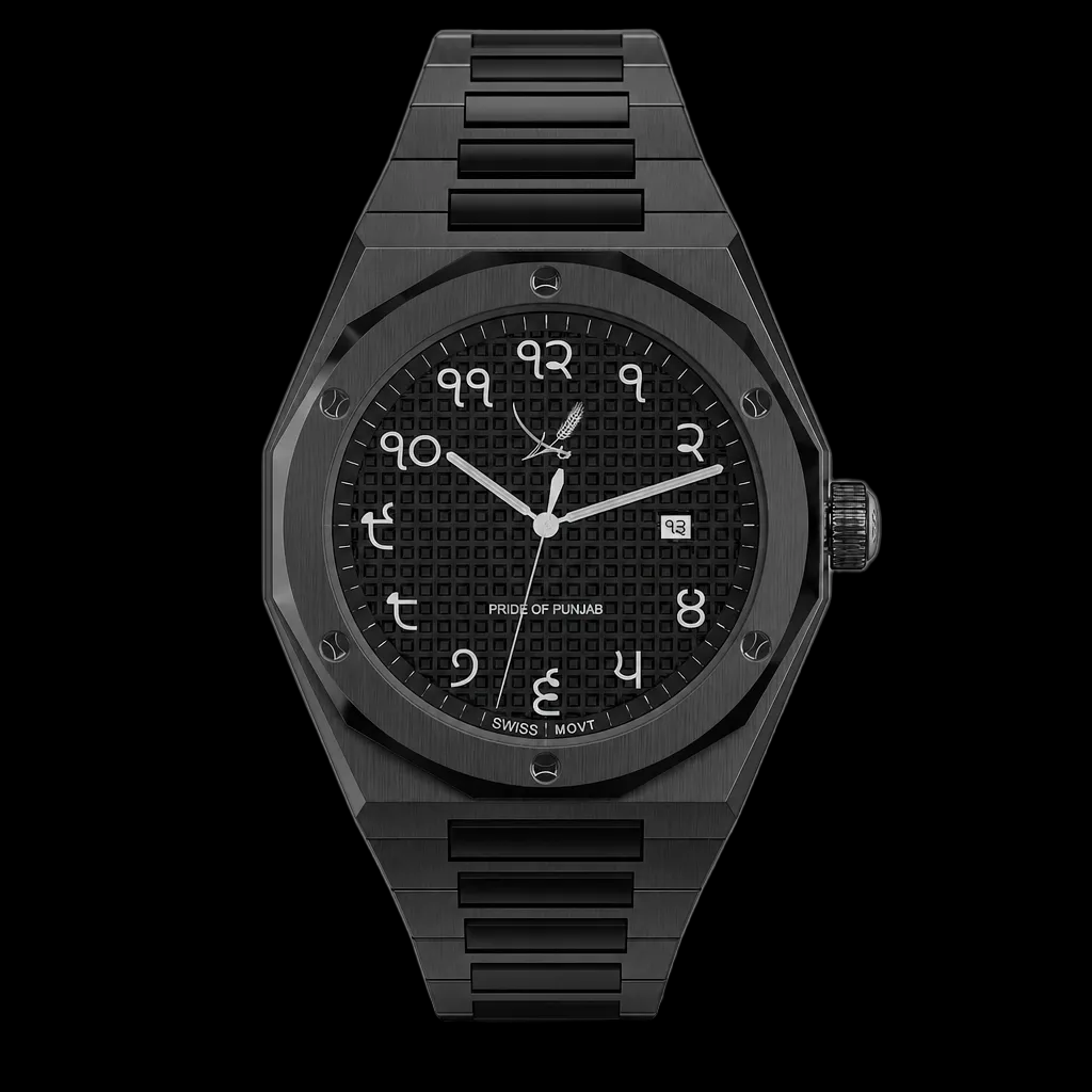 Pride of Punjab Onyx Black PVD 40mm